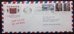 Spain Airmail Cover To United States 1970 Postal History - Briefe U. Dokumente