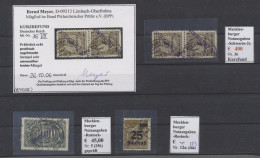 Deutsches Reich - Dienst-Kontrollaufdrucke: 1923, Mecklenburger Notausgaben Post - Dienstzegels