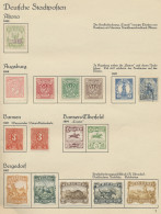 Deutsches Reich - Privatpost (Stadtpost): 1886-1900, Sprechendes BEHRENS-ALBUM " - Private & Local Mails