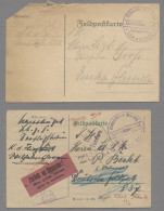 Feldpost 1. Weltkrieg: 1914-1918 (ca.), Partie Mit U.a. Etwa 100 Alten Fotos Mit - Autres