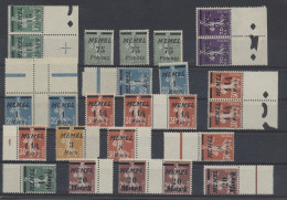 Memel: 1921-1923, Partie Von Diversen Ungebrauchten Werten Ohne Gummi Auf Steckt - Memelgebiet 1923