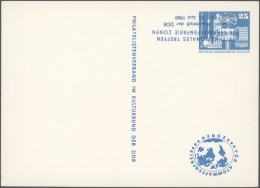 DDR - Privatganzsachen: 1976/1988, Privatganzsachenkarte 25 Pfg. Große Bauwerke - Other & Unclassified