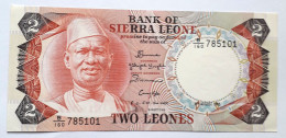 SIERRA LEONE  - 2 LEONES - P 6H  (1985) - UNC -  BANKNOTES - PAPER MONEY - Sierra Leone
