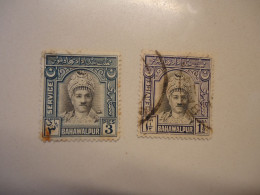 BAHAWALPUR   1948 USED 2  STAMPS   KING  THE AMIR - Bahawalpur