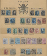 Belgium: 1849-2013, Sammlung In 3 Schaubek-Vordruckalben Mit U.a. Diversem älter - Collections