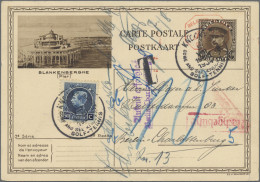 Belgium - Postal Stationery: 1929/1934, Bildpostkarten, Partie Von 17 Gebrauchte - Autres & Non Classés