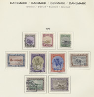 Greenland: 1938/2000 Ca., Sauber Gestempelte Sammlung Im Alten Schaubek- Vordruc - Brieven En Documenten
