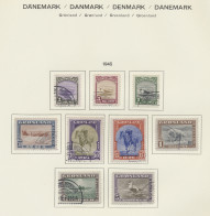 Greenland: 1938/2000 Ca., Sauber Gestempelte Sammlung Im Alten Schaubek- Vordruc - Covers & Documents