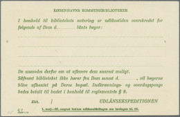 Denmark - Postal Stationery: 1931/1964, Postal Cards Of Copenhagen Library, Coll - Entiers Postaux