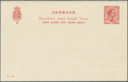 Denmark - Postal Stationery: 1885/1965 (ca.), Reply Cards (Double Cards), Collec - Ganzsachen