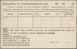 Denmark - Postal Stationery: 1910/1968 (ca.), Postal Cards Of National Railway, - Postal Stationery