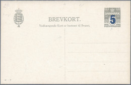Denmark - Postal Stationery: 1885/1955 (ca.), Reply Cards (Double Cards), Collec - Ganzsachen