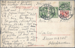 Estonia - Postal Stationery: 1924/1938, Partie Von 14 Ganzsachenkarten Inkl. Fra - Estland