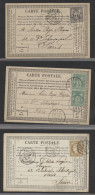 France: Ab 1851, 26 Belege, Besonders Formular-Postkarten Mit Div. Frankaturen U - Sammlungen