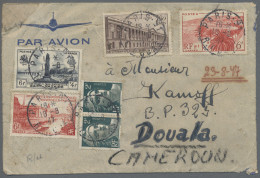 France: 1946-1961, Ca. 150 Luftpostbriefe Aus Frankreich An Eine Adresse In Dual - Verzamelingen
