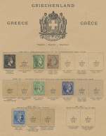 Greece: 1861-2006, Sammlung In 2 Schaubek-Vordruckalben Mit U.a. 17 Großen Und 2 - Used Stamps