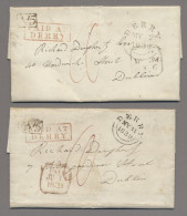 Great Britain -  Pre Adhesives  / Stampless Covers: 1836-1841, Sammlung Von 10 V - ...-1840 Voorlopers