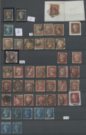 Great Britain: 1840-1912, Gestempelte Partie In Einem Einsteckbuch Mit U.a. Etli - Used Stamps