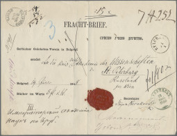 Yugoslavia: 1868-1970 (ca.), Partie Aus Ca. 135 Belegen Und Karten Vor Der Gründ - Covers & Documents