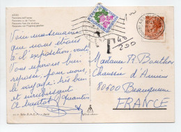 - Carte Postale ASSISI (Italie) Pour BEAUQUESNE (Somme) 11.10.1977 - TAXÉE 1 F. Type Fleurs Des Champs - - 1960-.... Lettres & Documents