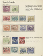 Czechoslowakia: 1918-1940, Ungebrauchte Und Gestempelte Sammlung Auf Albumseiten - Lettres & Documents