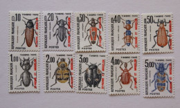 SPM 1986 Timbres-Taxe  Insectes  Coléoptères Lot 10  TP  Neufs - Unused Stamps