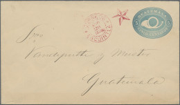 Guatemala - Postal Stationery: 1893/1898, Lot Of Four Commercially Used Envelope - Guatemala