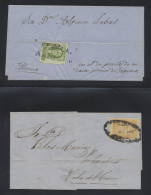 Mexico: 1859-1947 (c.), Cover Collection With 53 Items, From 1859 2 Reales With - Mexiko