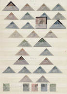 Cap Of Good Hope: 1853-1877, Kleine Gestempelte Sammlung Der Kapdreiecke Auf Ein - Cabo De Buena Esperanza (1853-1904)