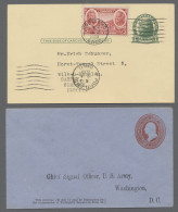 United States: 1908-1990, Partie Von Etwa 170 Belegen Mit U.a. Frankierten Ansic - Covers & Documents