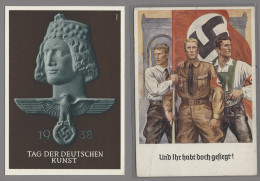 Ansichtskarten: 1897-1963, Partie Von Etwa 350 Ansichtskarten Mit U.a. Deutschla - 500 Karten Min.