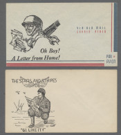 Thematics:  Military: 1900-1947, Partie Mit 5 Gelaufenen Deutschen Feldpostkarte - Militaria