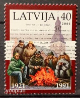 Latvia 2001, 10th Anniversary Of Independence, MNH Single Stamp - Lettonie