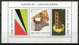 Suède YT Bloc 23 Neuf Sans Charnière XX MNH Europa 1993 - Blokken & Velletjes