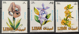 Lebanon 1984, Flowers And Blossoms, MNH Stamps Set - Lebanon