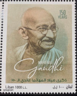 Lebanon 2019, 150th Birth Anniversary Of Mahatma Gandhi, MNH Single Stamp - Lebanon