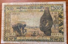IVORY COAST 500 Francs - Elfenbeinküste (Côte D'Ivoire)