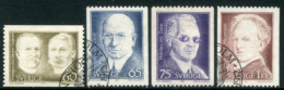 SWEDEN 1972 Nobel Laureates Of 1912 Used.  Michel 786-89 - Usados