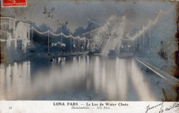 75  CARTE PHOTO PARIS LUNA PARC LE PARC DU WATER CHUTE - París La Noche