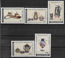 1992 ROUMANIE 3986-90 ** Porcelaine, Théière - Ungebraucht