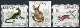 FERNANDO POO 1967 - DIA DEL SELLO - FAUNA - EDIFIL 259-261** - Fernando Poo