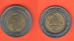 Mexico Messico 1 Peso 2000 Bimetallic - México