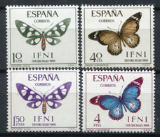 IFNI 1966 - DIA DEL SELLO - MARIPOSAS - EDIFIL 221-224** - Ifni