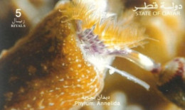 QATAR  -  MINIATURE STAMP SHEET OF PHYLUM ANNELIDA, UMM (**). - Qatar