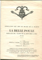 Association Des Amis Du Musée De La Marine Maquette La Belle Poule Plan En 5 Feuilles 1/75° - Altri Disegni