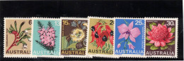 Australia. Serie De 6 Valores Del Tema Flora. Ivert 367/72** - Neufs