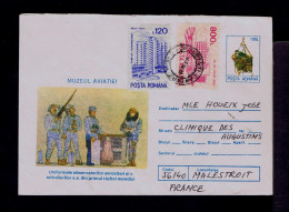 Gc8327 ROMANIA The Uniforms Of Aerial Observers And Metropolitans I.n. The WW1 Cover Postal Stationery Militaria Mailed - Guerre Mondiale (Première)