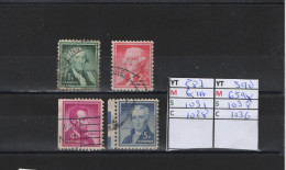 PRIX FIXE Obl   587 A 590 YT Hommes Célèbres 1954 Etats Unis  58A/06 - Used Stamps