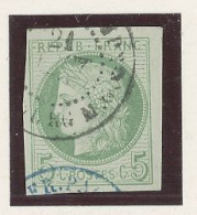 GUADELOUPE(MARIE GALANTE)  - N°17 COLONIES GÉNÉRALES- CERÈS 5 C VERT /AZURÉ  TTB-Obl .CàD -GUADELOUPE /*GRAND BOURG -M.G - Gebraucht