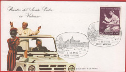 Vaticano - Vatican - Vatikan - 06.02.1985 - Rientro Del Santo Padre Alla S.Sede - Return To The Holy See - FDC Roma - Covers & Documents